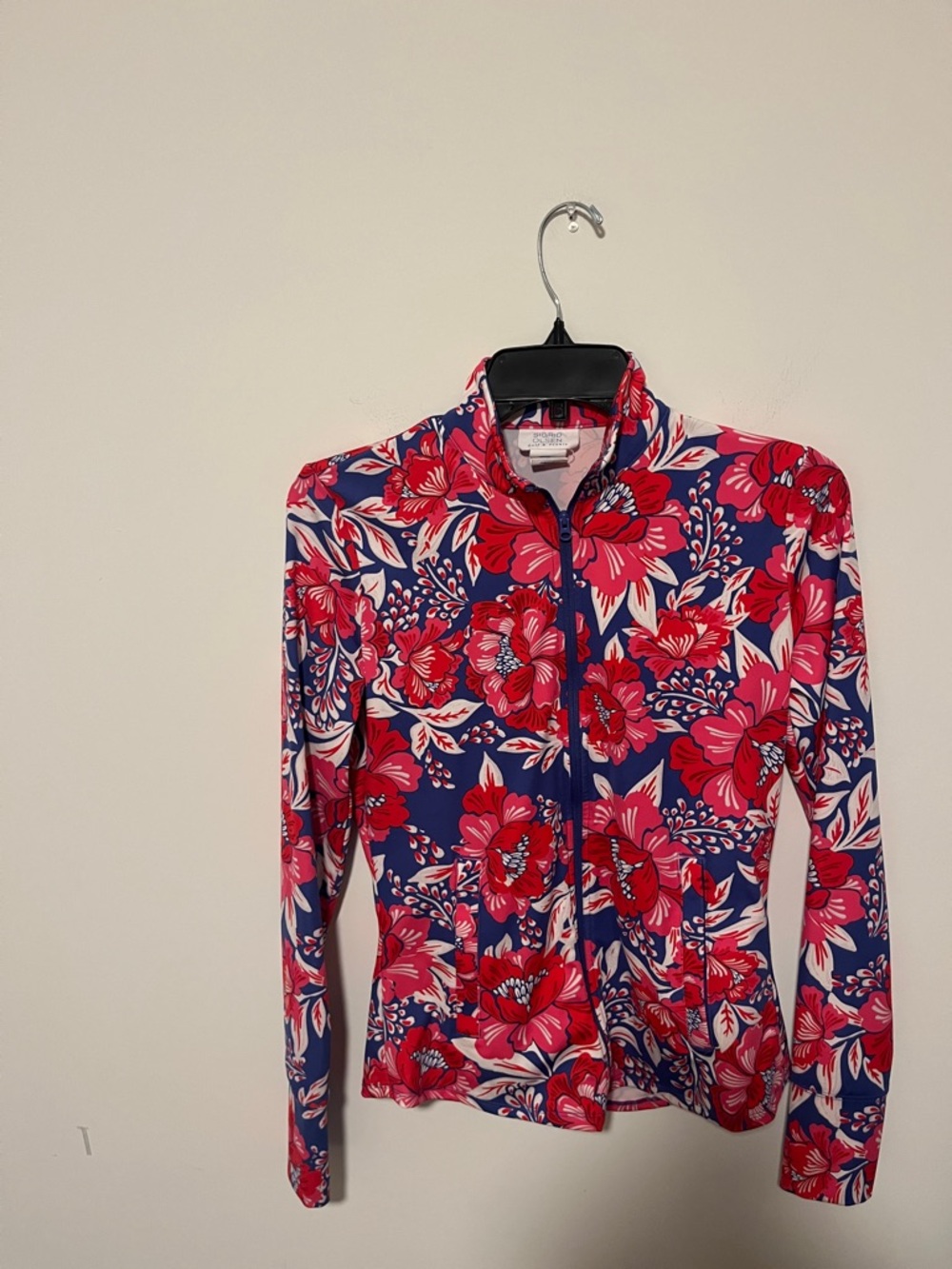 Sigrid Olsen Floral Zip Tennis Jacket
